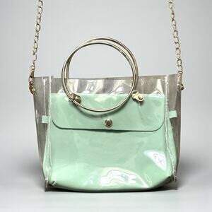Clear Small Shoulder Women Chain Purse